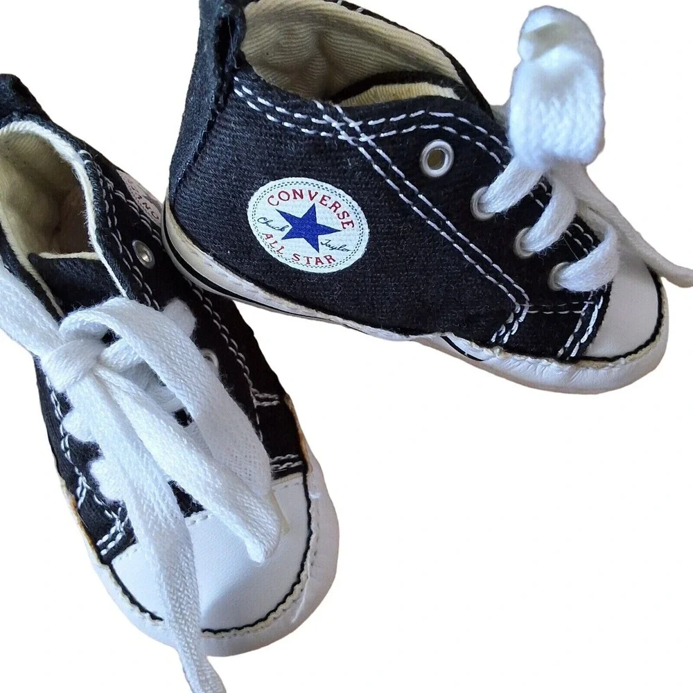 Converse All-Star Chuck Taylor High Top Crip Sneakers Baby Infant Size One‎ 1